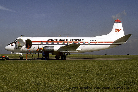 Zaire Aero Service Vickers 757 Viscount 9Q-CPY (1978)