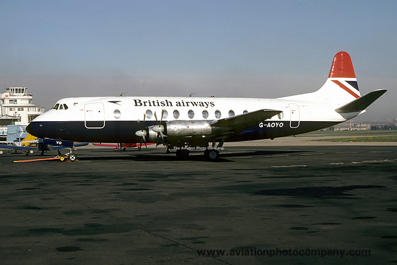 British Airways Vickers 806 Viscount G-AOYO (1978)