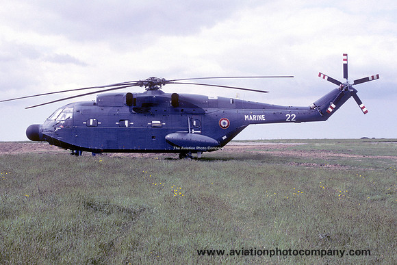 French Navy 32F Sud SA.321G Frelon 22 (1987)