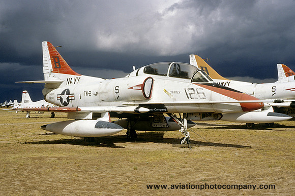 US Navy TW-2 Douglas TA-4J Skyhawk 156943/B-126 at AMARC Davis Monthan (2000)