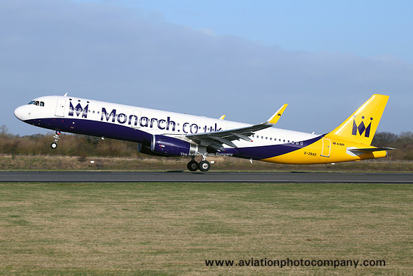Monarch Airbus A321-200 G-ZBAD at Manchester (2014)