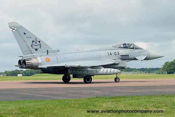 Spanish Air Force Ala 14 Eurofighter EF-2000 C.16-36/14-03 at RIAT Fairford (2016)