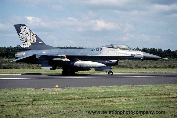 Dutch Air Force 315 Squadron GD F-16AM Fighting Falcon J-138 (2002)