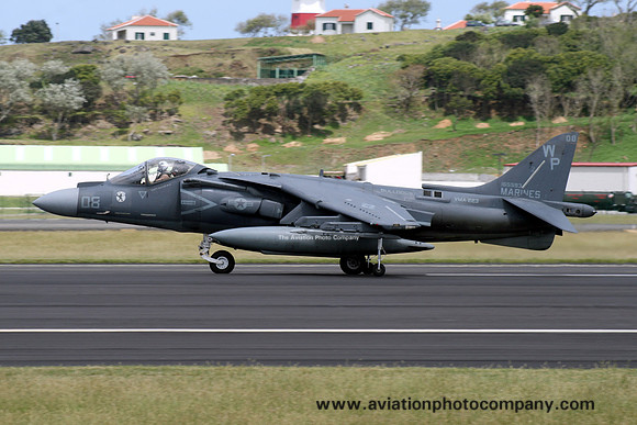 US Marines VMA-223 McDonnell Douglas AV-8B+ Harrier 165593/WP-08 at Lajes (2012)