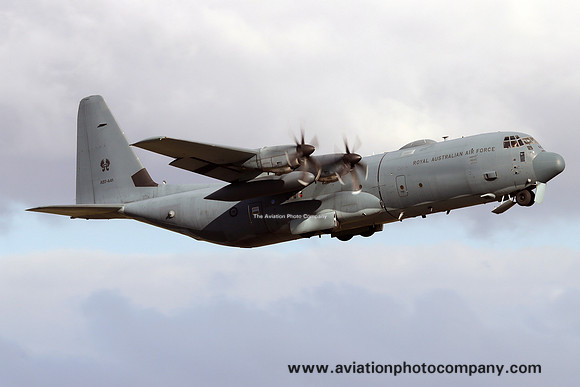 RAAF 37 Squadron Lockheed C-130J-30 Hercules A97-441 at Prestwick (2024)
