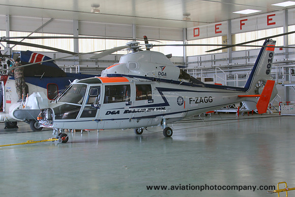 French Air Force DGA-EV Aerospatiale SA.365N 6010/F-ZAGG at Istres (2024)