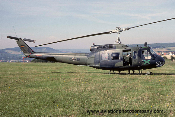German Army HFTR20 Bell UH-1D Iroquois 72+99 (1986)