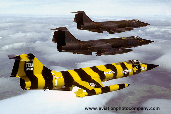 Canadian Air Force Lockheed F-104G Starfighter Formation (1982)
