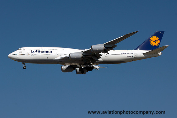 Lufthansa Boeing 747-8 D-ABYI at Los Angeles IAP (2013)