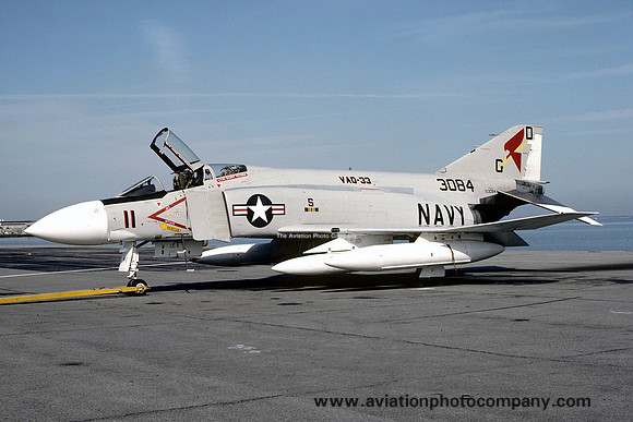US Navy VAQ-33 McDonnell F-4J Phantom 153084/GD-11 (1977)