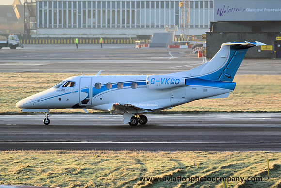 Embraer Phenom 100 G-VKGO at Prestwick (2014)