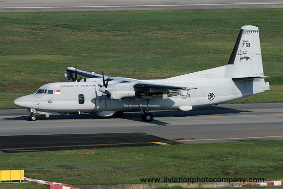 Singapore Air Force 121 Squadron Fokker F-50UTA 718 (2015)