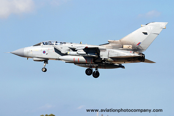RAF 15 Squadron Panavia Tornado GR.4 ZA410/016 at Malta Luqa (2013)