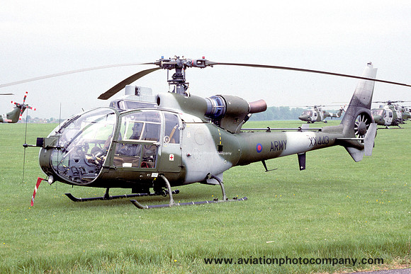 AAC 662 Squadron Westland Gazelle AH.1 XX443 at Middle Wallop (1994)
