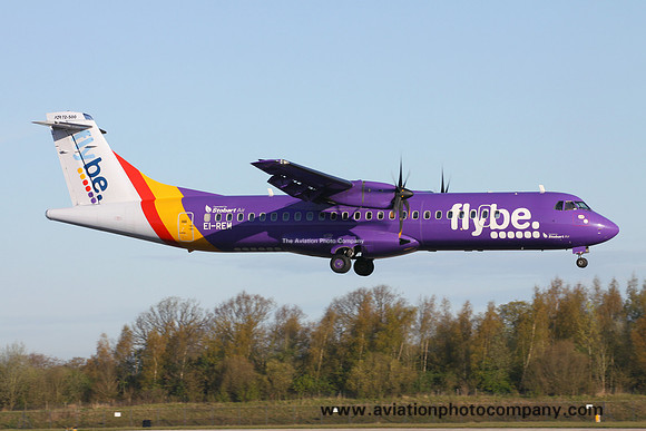 FlyBe/Stobart Air ATR-72-500 EI-REM at Manchester IAP (2016)