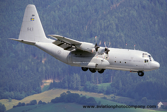 Swedish Air Force F7 Lockheed C-130E (Tp84) Hercules 84003/843 (2003)