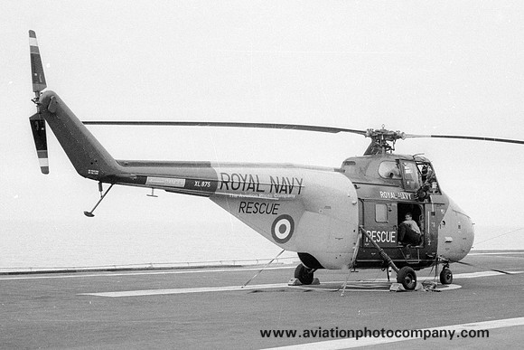Royal Navy Westland Whirlwind HAR.9 XL875 on board HMS Hermes (1966)