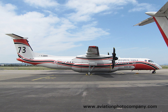 French Securite Civile DHC-8-400 F-ZBMC/73 at Marignane (2013)