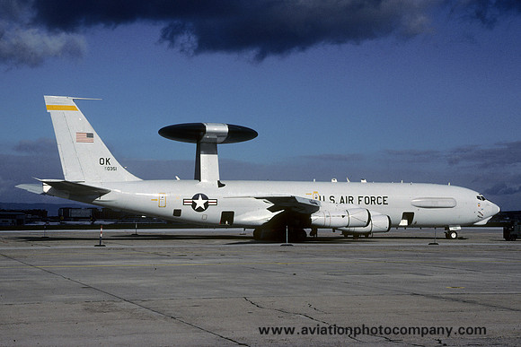 USAF 552 ACW Boeing E-3B Sentry 77-0351/OK at Rhein Main (1998)