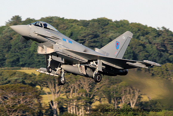 RAF 6 Squadron BAE Typhoon FGR.4 ZK333/EH at Prestwick (2012)