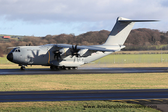 RAF 24/70 Squadron Airbus Atlas C.1 ZM419 at Prestwick (2019)