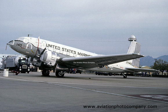 US Marines Douglas C-117D 17140 at MASDC Davis Monthan (1980)