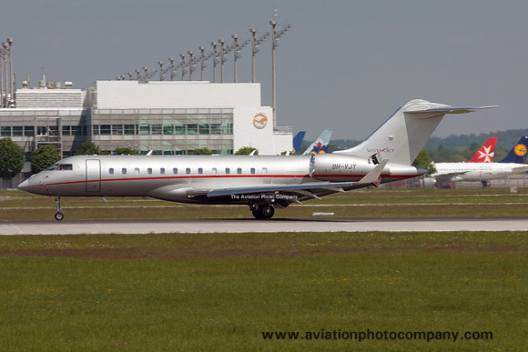 Vistajet Bombardier BD-700 Global 6000 9H-VJY at Munich IAP (2016)