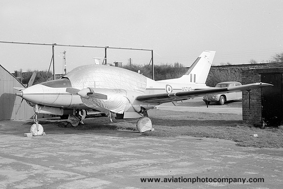 RAF Beagle Basset CC.1 XS743 stored at Shoreham (1967)