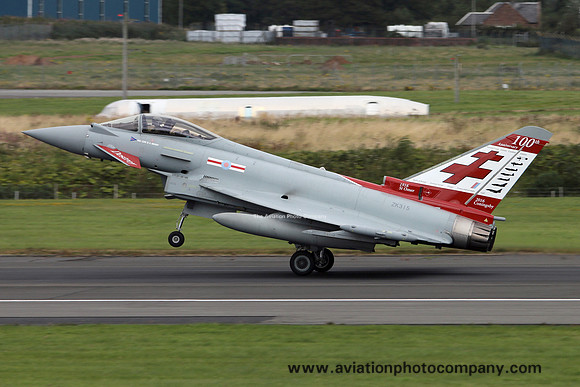 RAF 41 Squadron BAE Typhoon FGR.4 ZK315 at Prestwick (2015)