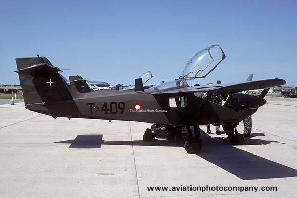 Danish Air Force SAAB MFI-17 Supporter T-409 at RIAT Fairford (2002)
