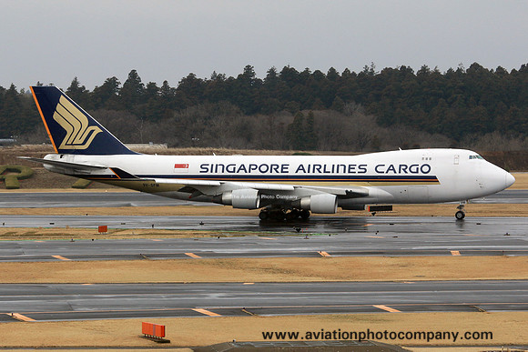 Singapore Airlines Cargo Boeing 747-400F 9V-SFM at Tokyo Narita (2015)