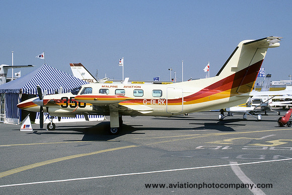 McAlpine Aviation Piper PA-42-720 Cheyenne IIIA G-BLRK at the Paris Air Show (1985)