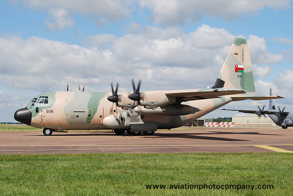Omani Air Force 16 Squadron Lockheed C-130J Hercules 506 at RIAT Fairford (2014)