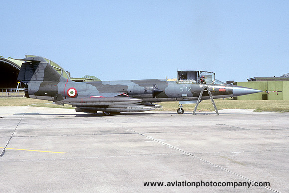 Italian Air Force 5 Stormo Lockheed/FIAT F-104S Starfighter MM6794/5-12 (1989)
