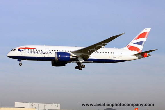 British Airways Boeing 787-8 G-ZBJB at London Heathrow (2013)