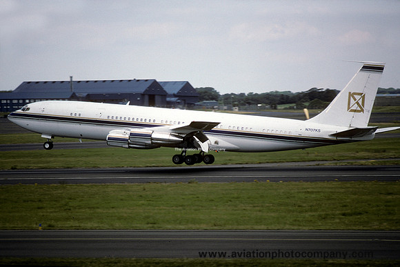 Kalair USA Boeing 707-321B N707KS at Prestwick (1995)