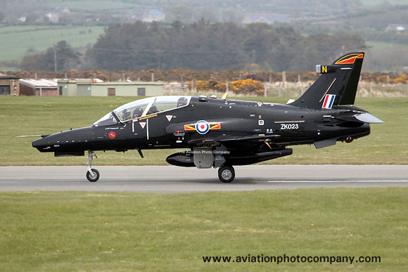 RAF 4 Squadron BAE Hawk T.2 ZK023/N at RAF Valley (2013)