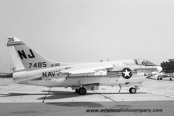 US Navy VA-122 LTV A-7E Corsair 157485/NJ-235 (1975)