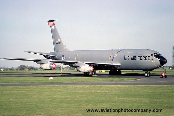 USAF Arkansas ANG 154 ARS Boeing KC-135A 55-3141 at RAF Mildenhall (1979)