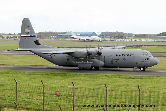 USAF 317 AG Lockheed C-130J-30 Hercules 08-3175 at Prestwick (2012)