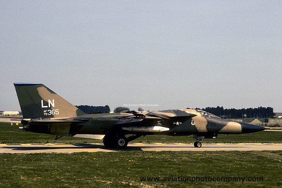 USAF 48 TFW 492 TFS General Dynamics F-111F 70-2365/LN (1980)