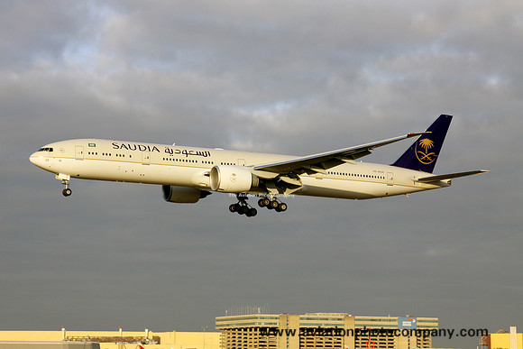 Saudia Boeing 777-300ER HZ-AK20 at London Heathrow (2013)