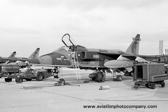 RAF 17 Squadron Sepecat Jaguar GR.1 XX964 at RAF Lossiemouth (1976)