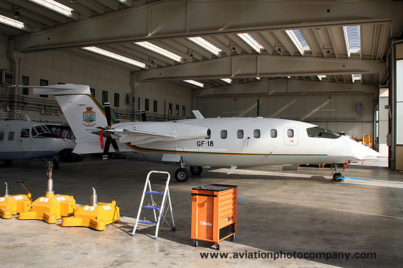 Italian Guardia Piaggio P-180 MM62248/GF-18 at Pratica di Mare (2013)