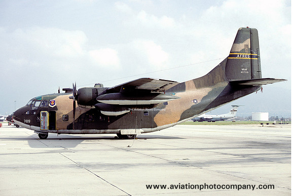 USAF 302 TAW Fairchild C-123K Provider 54-0709 (1980)