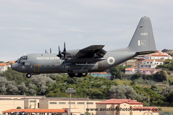 Pakistani Air Force Lockheed C-130E Hercules 4180 at Lajes (2013)