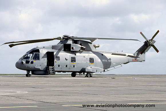 Royal Navy 824 Squadron Westland Merlin HM.2 ZH838 at RNAS Culdrose (2000)