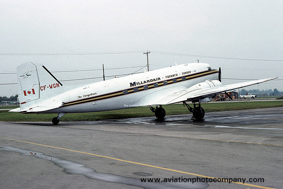 Millardair Douglas C-47 Dakota CF-WGN (1976)