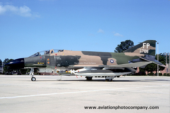 USAF McDonnell F-4C Phantom 65-0708 displayed at Shaw AFB (1989)