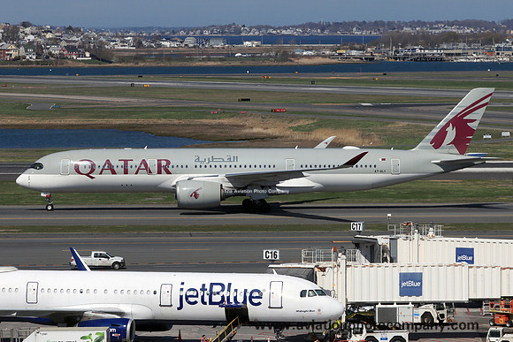 Qatar Airways Airbus A350-941 A7-ALY at Boston (2024)